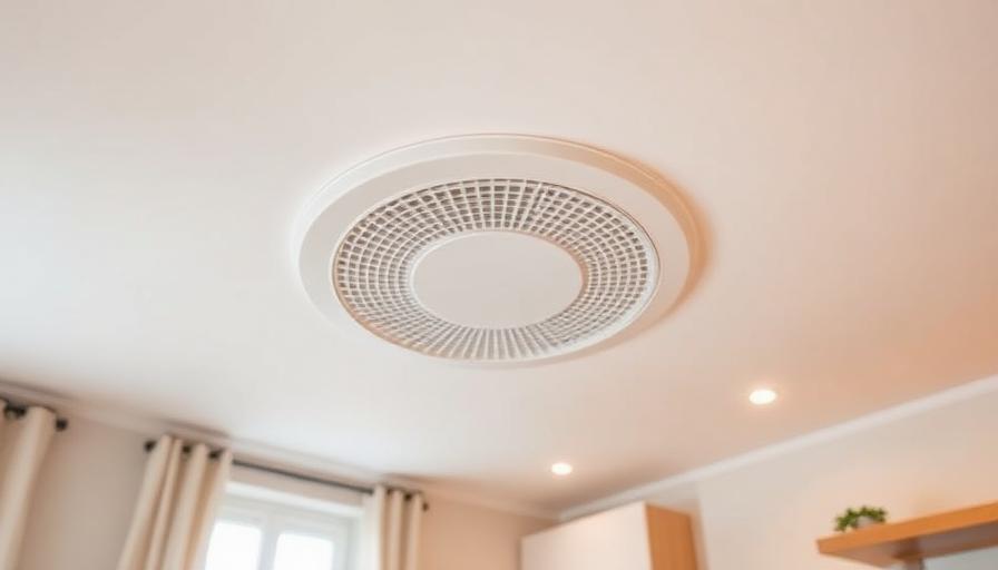 Bouche de ventilation VMC dans un logement