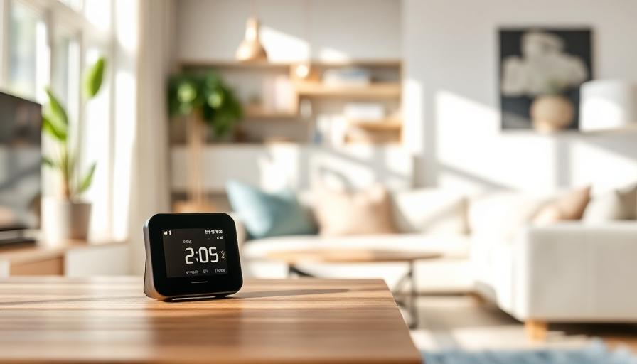 Capteur de qualité de l'air intérieur dans un salon