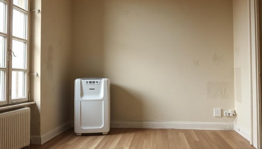 Déshumidificateur dans une pièce humide