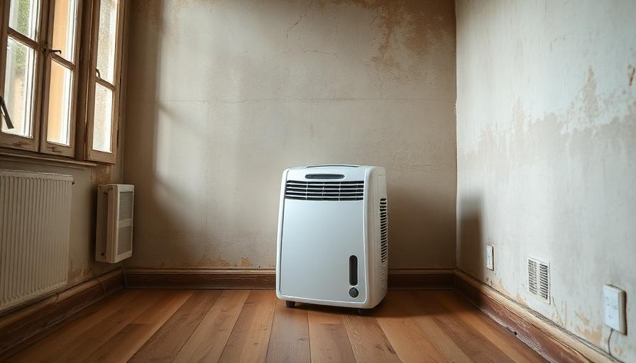 Déshumidificateur dans une pièce humide