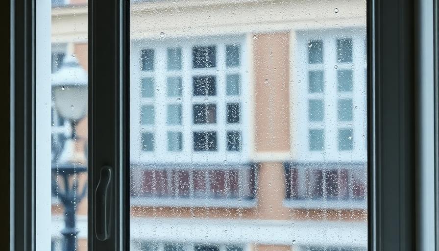 Condensation sur une fenêtre d'appartement