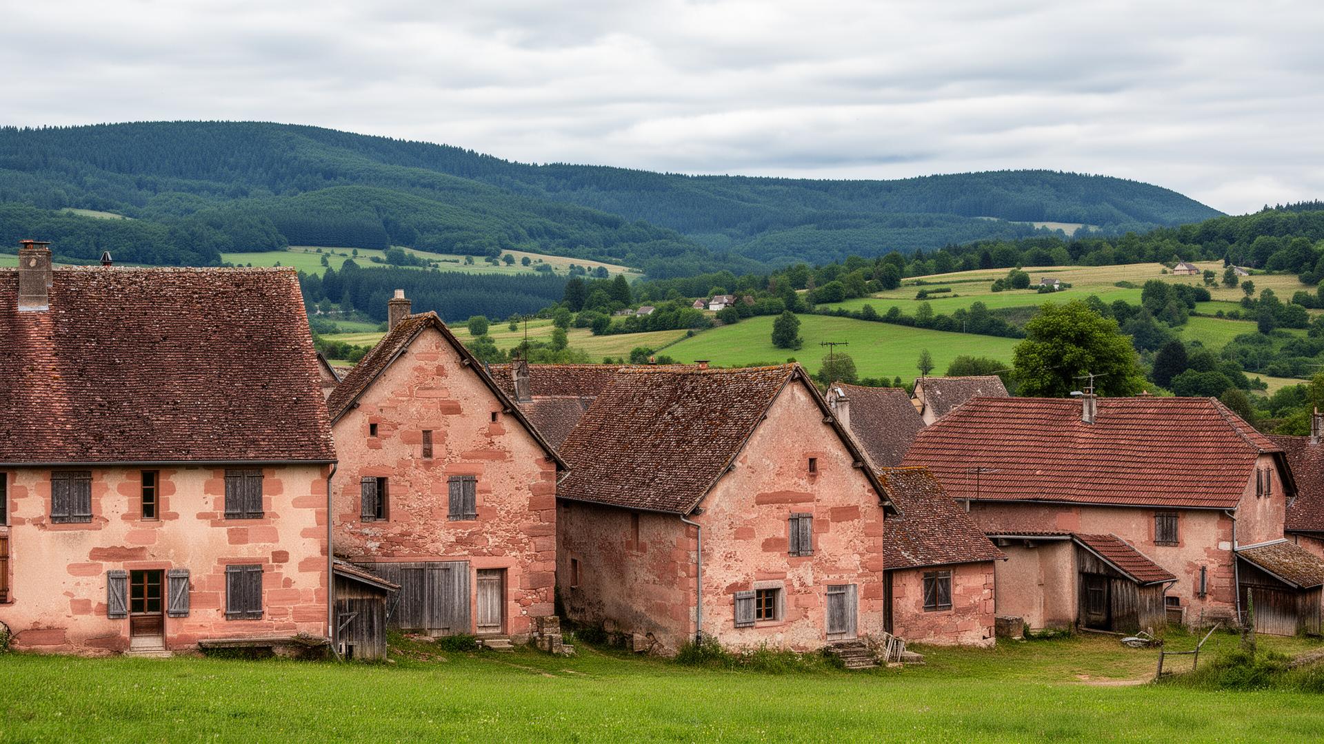 Plaine de la Saône avec prairies humides et village traditionnel