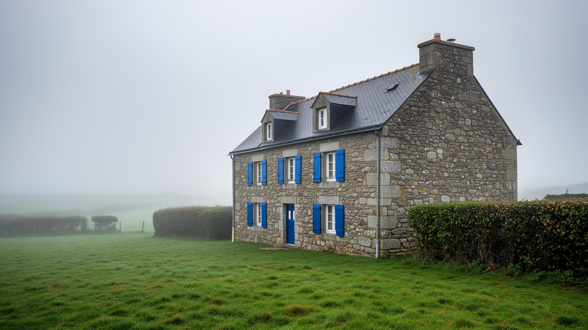 Vue de Rennes avec ses maisons à colombages et façades en granite sous un ciel breton
