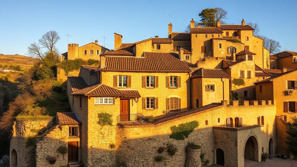 Village en pierre calcaire du Lot
