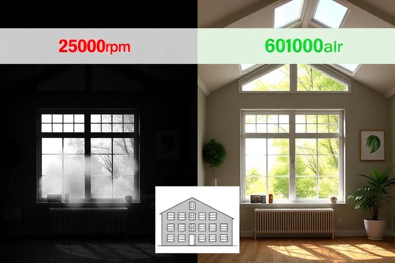 Comparaison avant et après amélioration de la qualité de l'air intérieur mesurée par capteur CO2