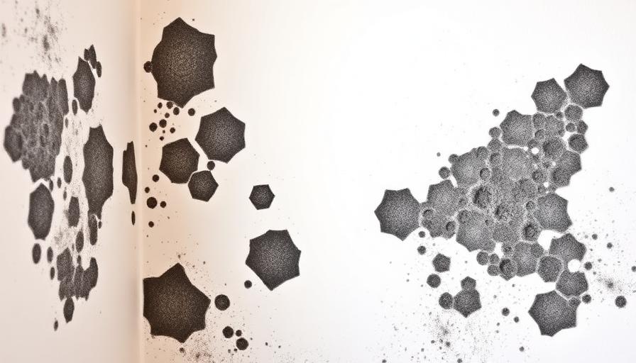 Moisissures sur un mur intérieur