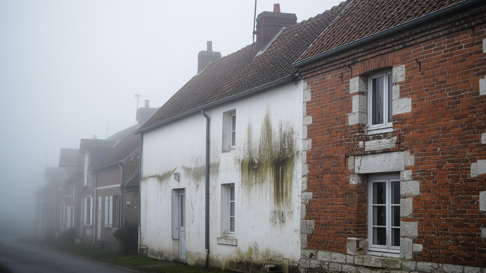 Bâti picard et briques rouges de la Somme dans la vallée d'Amiens